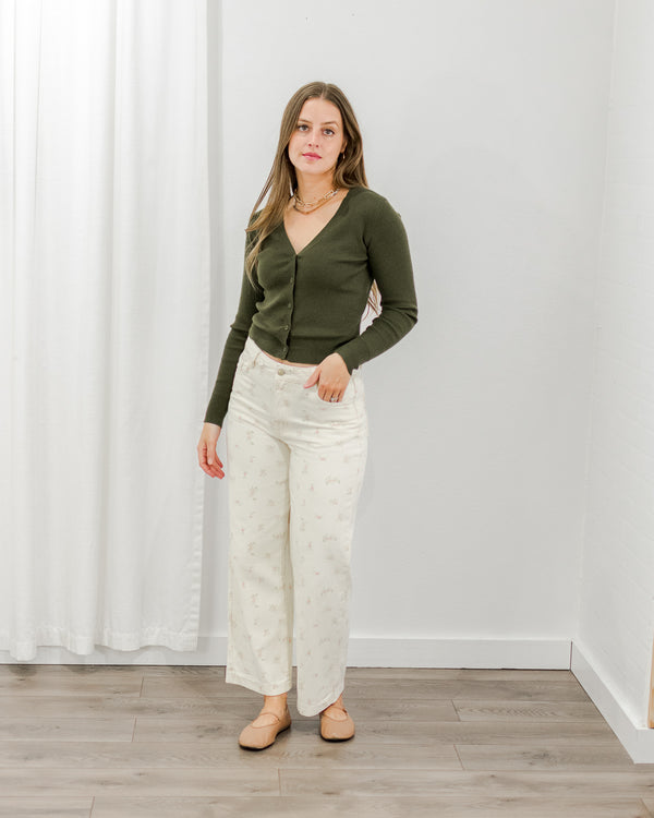 Simple Cardigan - Forest Green