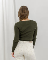Simple Cardigan - Forest Green