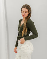 Simple Cardigan - Forest Green