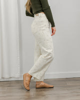 Cream Floral Jeans