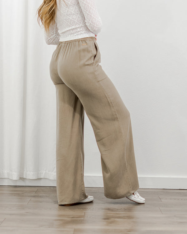 Kaslo Tencel Pants - Mushroom