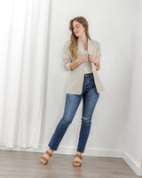 Relaxed Taper Jeans - Mid Blue