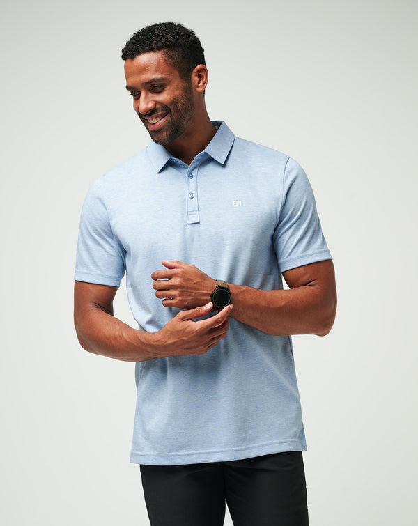  TravisMathew - Men's Zinna Polo - Light Blue - CoCapsules