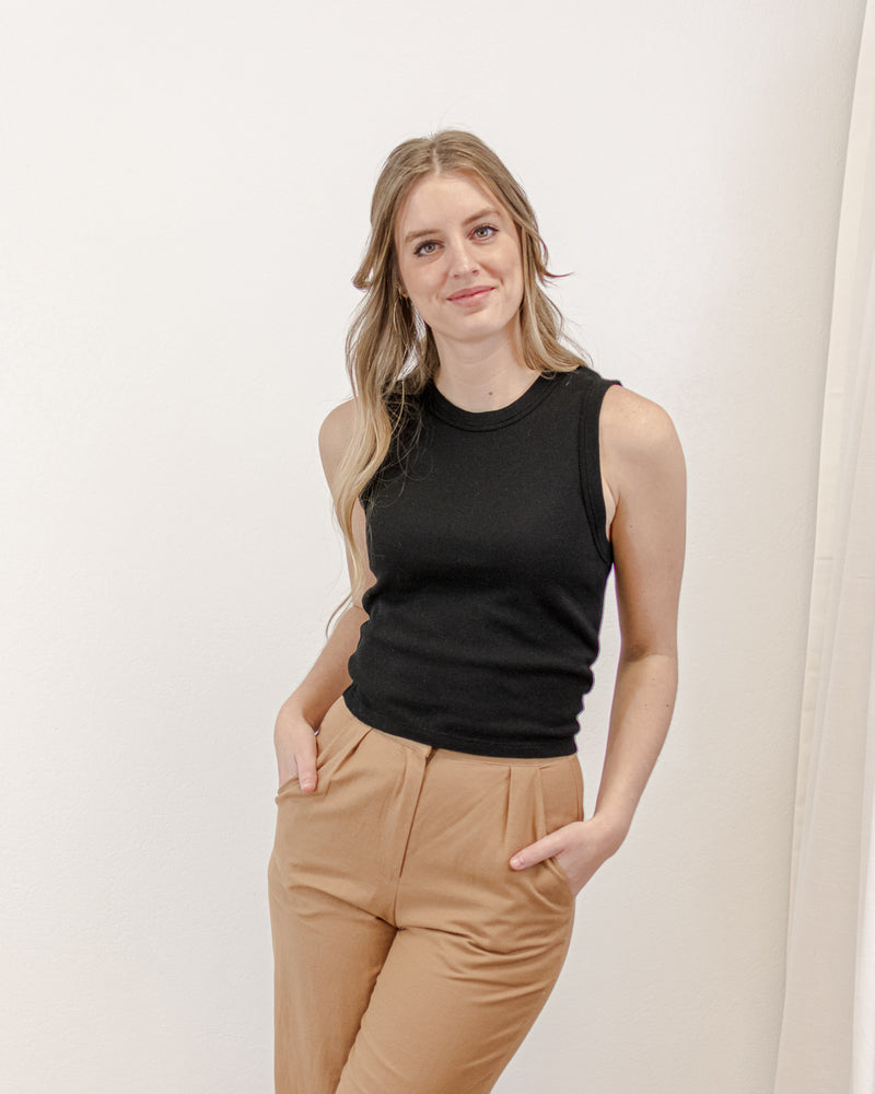 Concert Crop Tank - Black