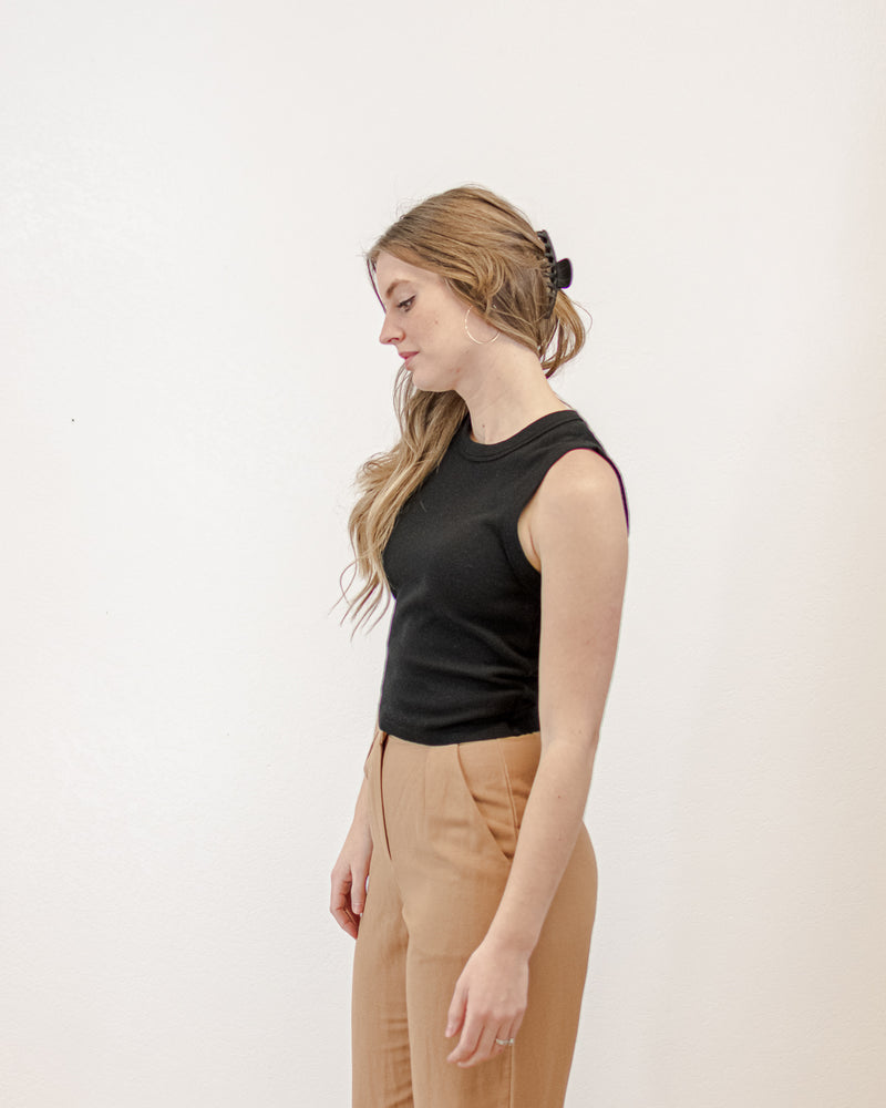 Concert Crop Tank - Black