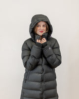 Long Puffer Coat - Black