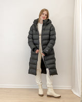 Long Puffer Coat - Black