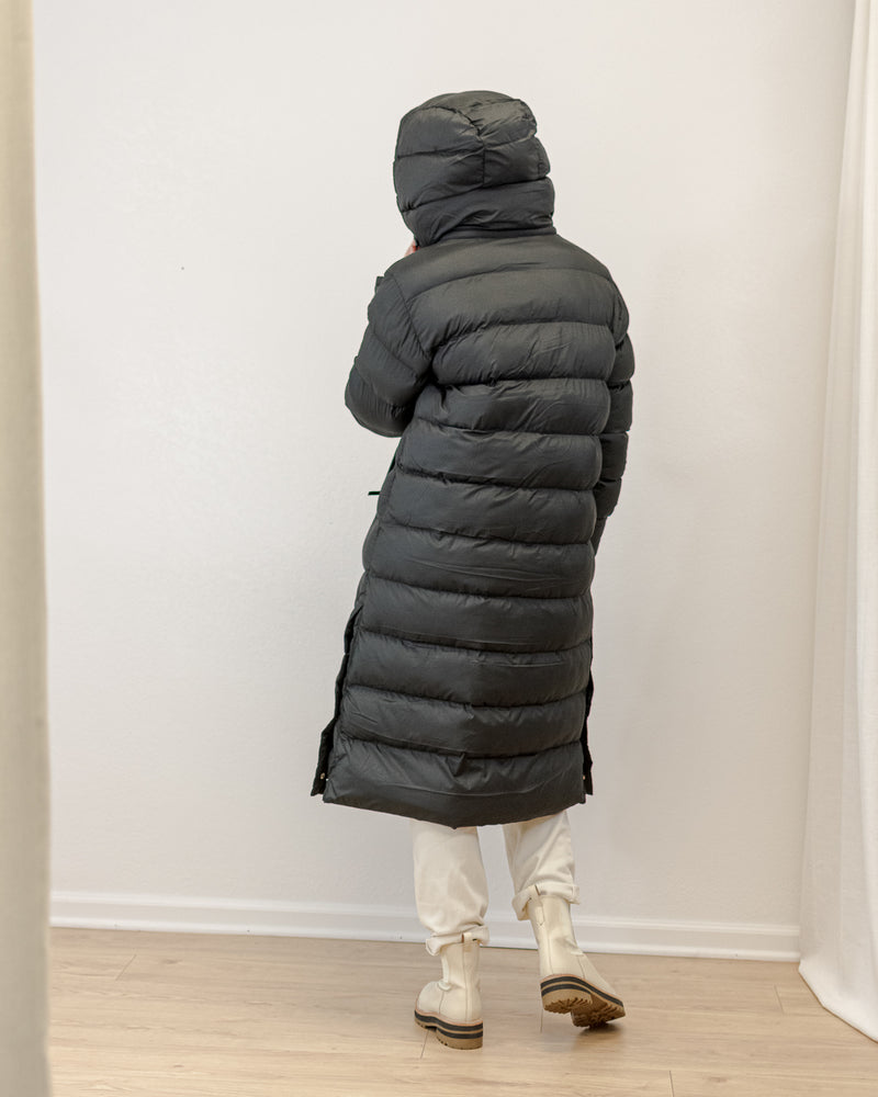Long Puffer Coat - Black