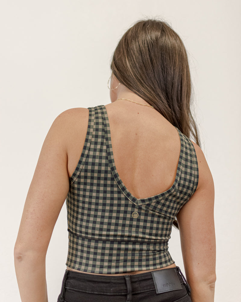 Gingham Longline Brami