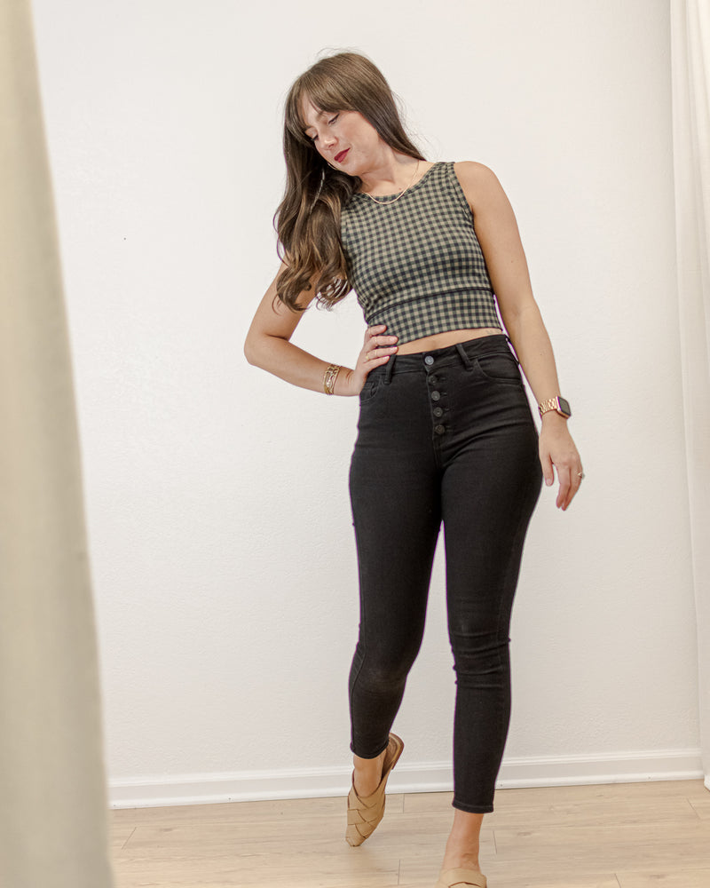 Gingham Longline Brami
