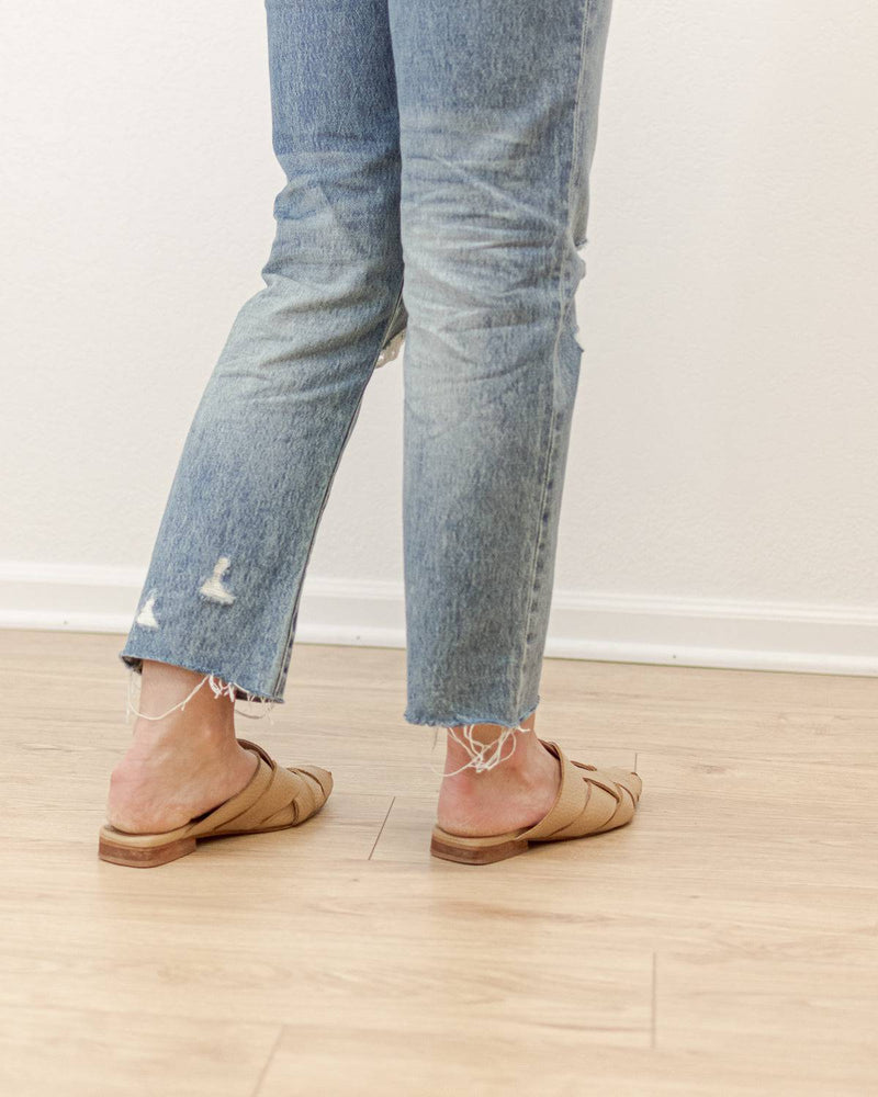 The Distressed Straight Jeans