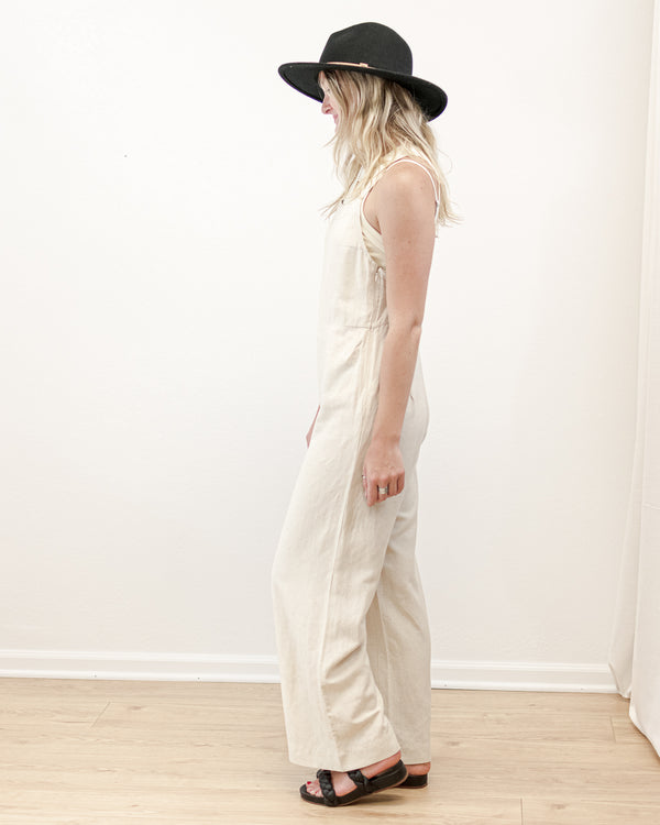  Rhythm - Classic Jumpsuit - Oat - CoCapsules