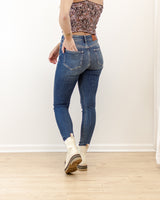 The Button Fly Skinny Jeans - Blue